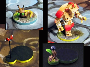 Cheese Golem, Ladybug, 4 Slugs, Doodlebug - M&M in Tan Fine Detail Plastic