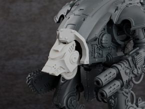 Wolf Cowl for Imperial Knight Armiger Warglaive in Tan Fine Detail Plastic