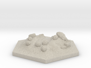 Catan_sheep_hexagon in Natural Sandstone