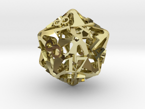 Pinwheel d20 in 18K Gold Plated