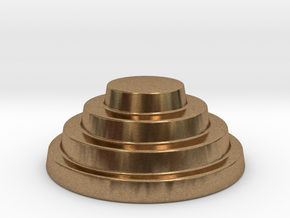 Devo Hat   15mm diameter miniature / NOT LIFE SIZE in Natural Brass