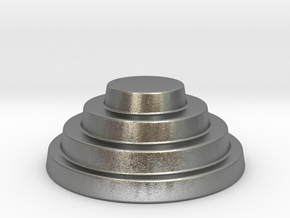 Devo Hat   15mm diameter miniature / NOT LIFE SIZE in Natural Silver