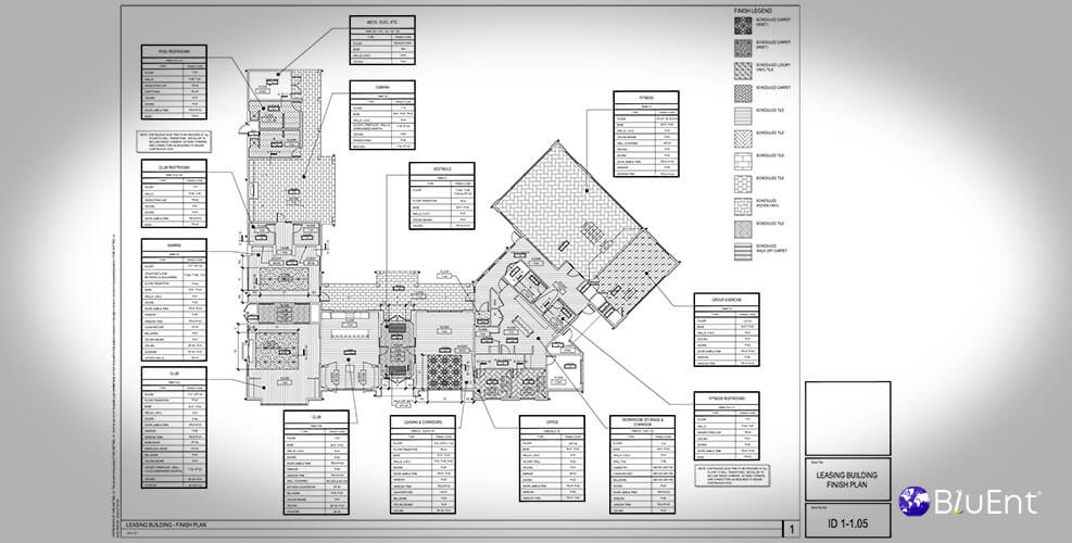 Interior Construction Drawing Portfolio