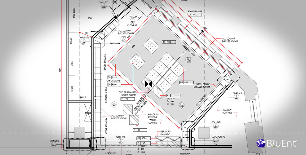 Interior Construction Drawing Portfolio