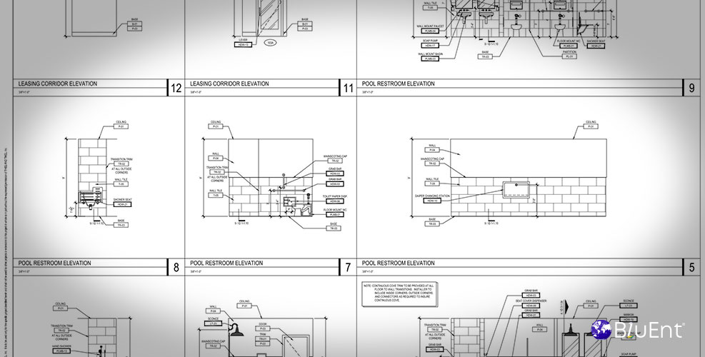 Interior Construction Drawing Portfolio